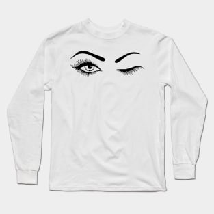 Bad Girl I See You Eyes | Trendy Bad Girl Long Sleeve T-Shirt